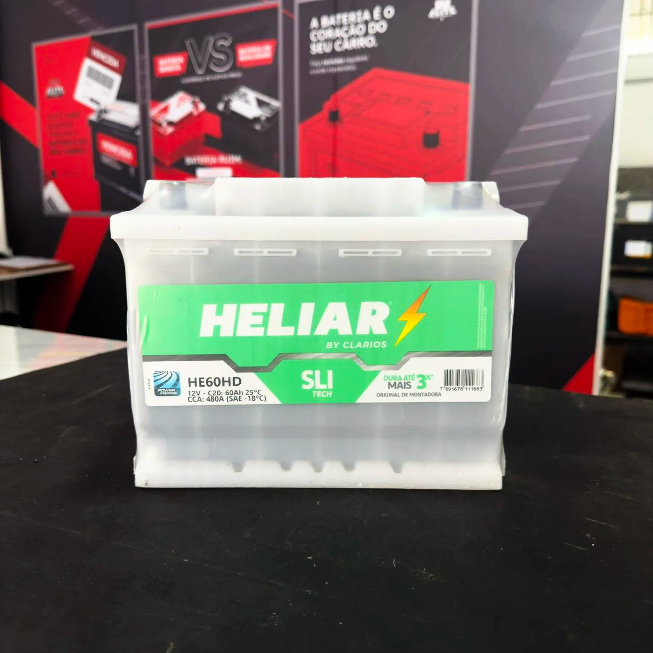 Bateria Heliar 60Ah